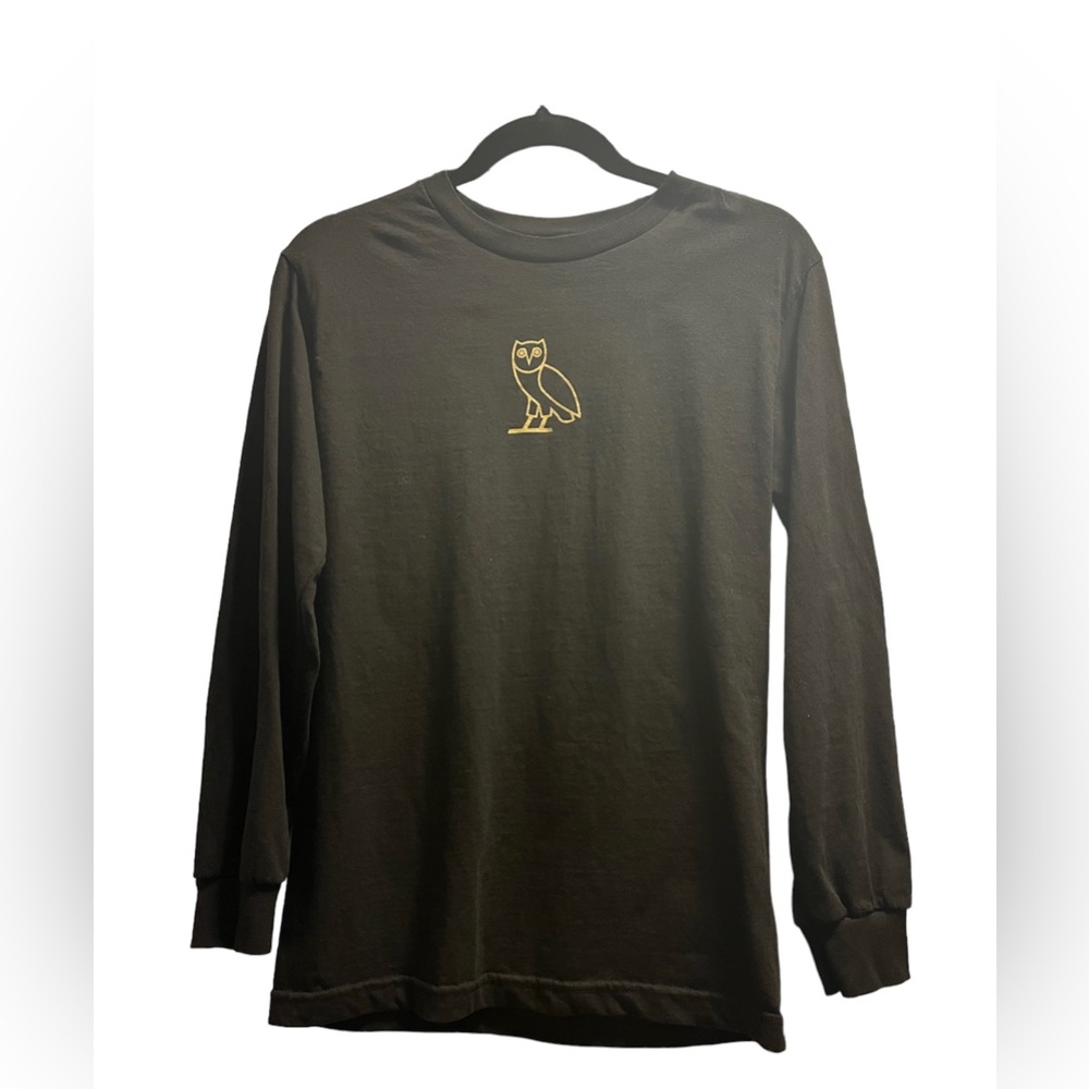 Octobers Very Own Drake OVO Black Long Sleeve Tee Owl Logo